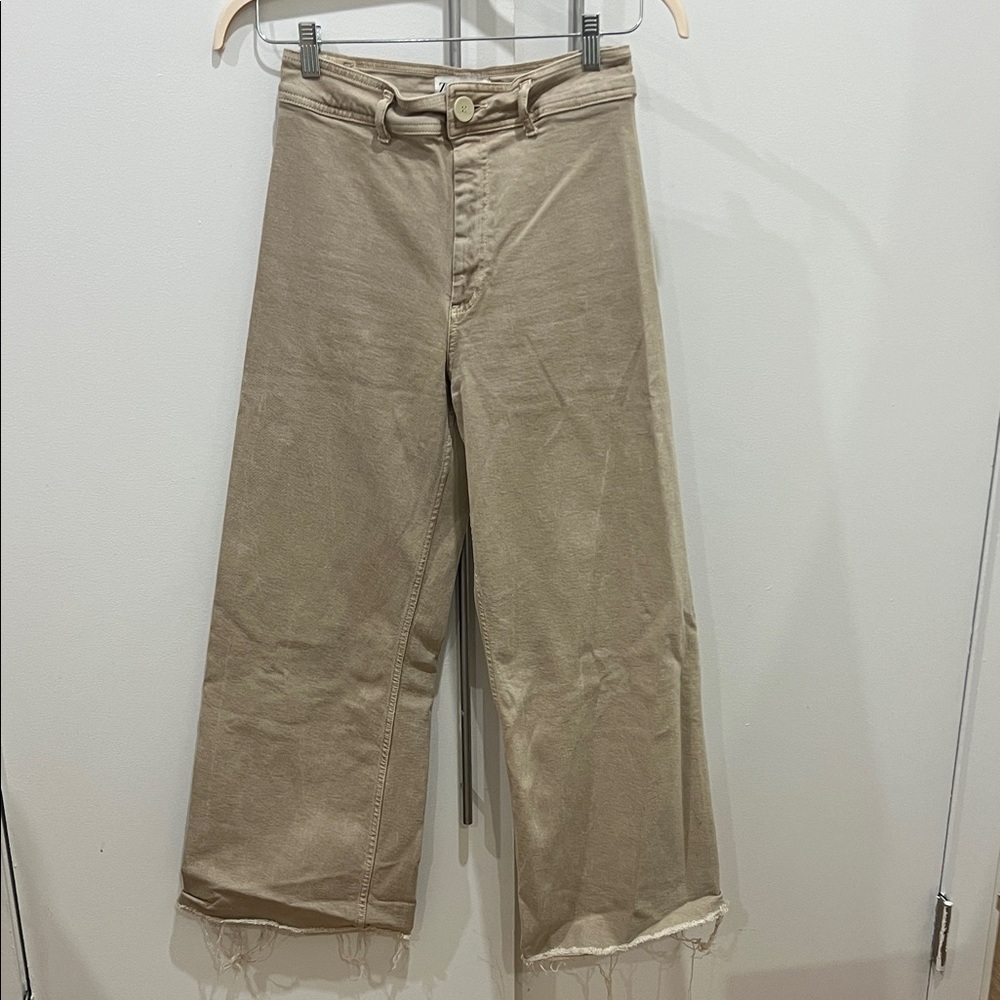 Zara Tan Wide Leg Pants